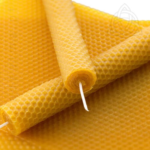 Vela de Favo de Mel Natural Enrolada a Mao 600px