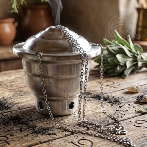 Turibulo de aluminio de origem brasileira, tamanho medio