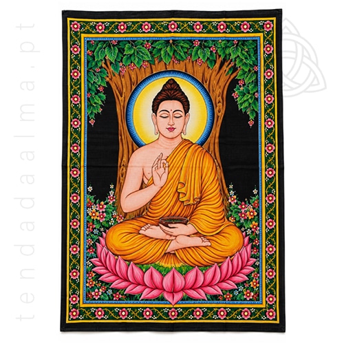 Batik Pano Indiano de Buda