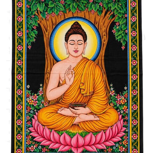 Batik Pano Indiano de Buda