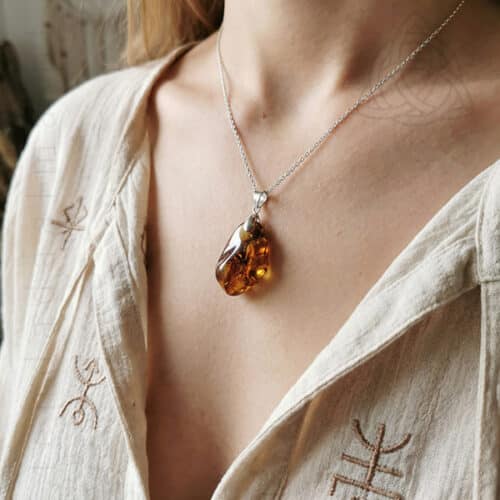 Fio de Aço com Âmbar premium do báltico, V2, 600px