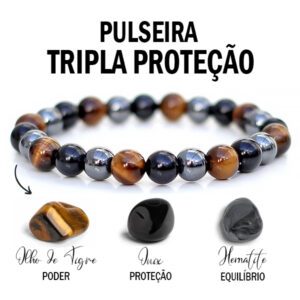 pulseira tripla protecao