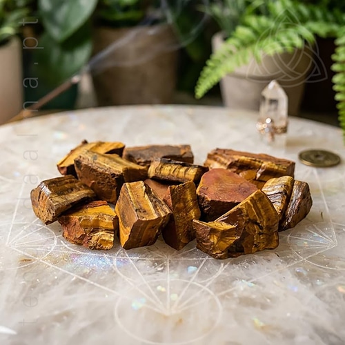 Pedra, Mineral, Cristal, Olho de Tigre, Tiger Eye, em Bruto, 20/30 grs., 500px