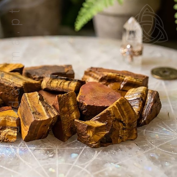 Pedra, Mineral, Cristal, Olho de Tigre, Tiger Eye, em Bruto, 20/30 grs., 600px