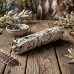 Tocha de Salvia Branca da California, California White Sage Smudge, Tamanho grande, 500px