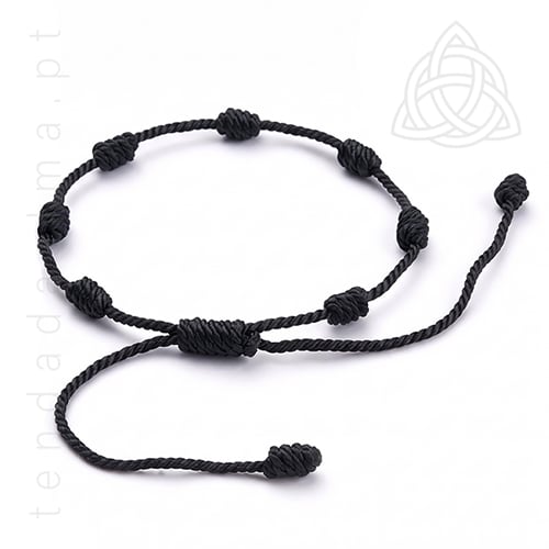 Pulseira dos 7 Nós Preta