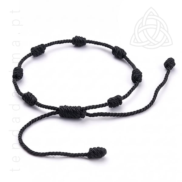 Pulseira dos 7 Nós Preta