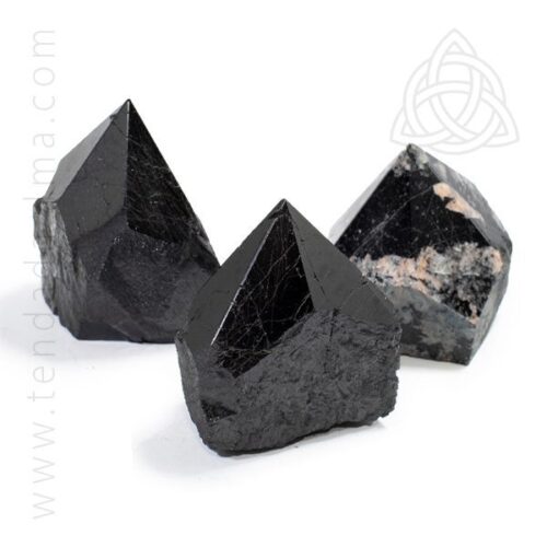 Ponta de Turmalina Negra Semi Polida 30/50 500px