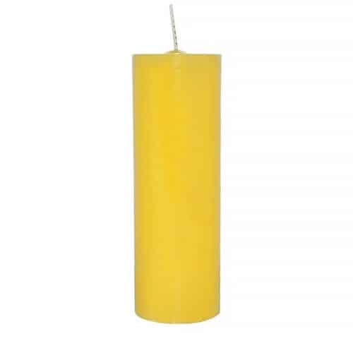 Vela de 7 Dias Votiva da Indústria Brasileira de Velas, AIB, Cor Amarela 600px