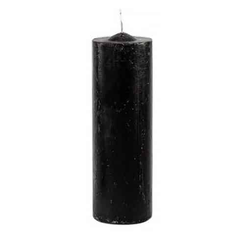 Vela de 7 Dias Votiva da Indústria Brasileira de Velas, AIB, Cor Preta, 600px