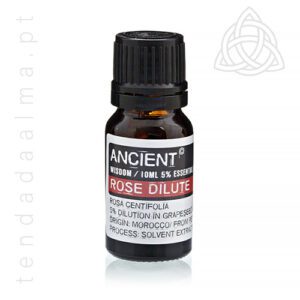 oleo essencial de rosa diluido a 5% da renomada marca ancient wisdom