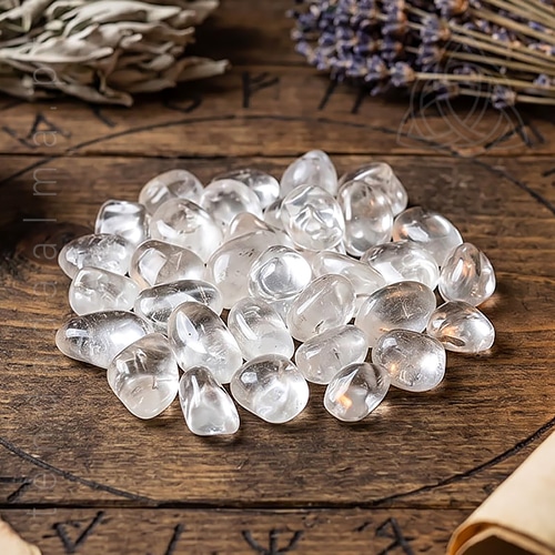 Quartzo rolado, Cristal rolado, origem Brasil, 5/10 grs, 500px