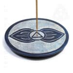 Incensario Base Redonda Pedra de Sabao IPS-624497 BLUE