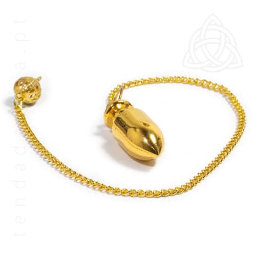 Pendulo em Aço Dourado tipo bala 600px