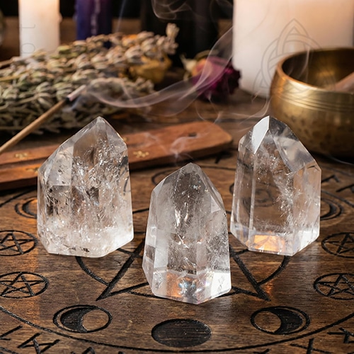 Canalizador de Quartzo Cristal Rocha, 50 a 100 grs, 2, polido, 500px