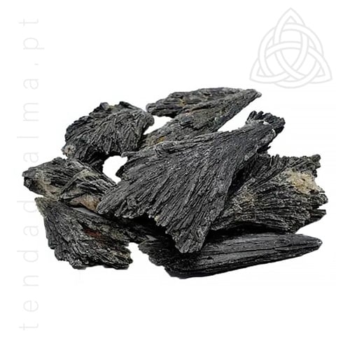 Cianita Negra Vassouriha de Bruxa 70/100grs, 500px