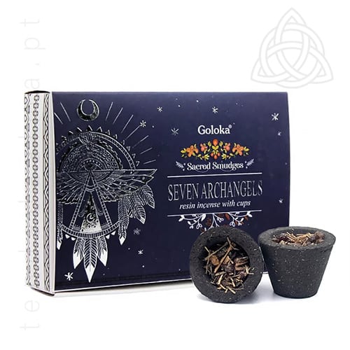 Copos Misticos de Defumacao, Esotericos de Carvao e Resina, Seven Archangels, Sete Arcanjos, 500px