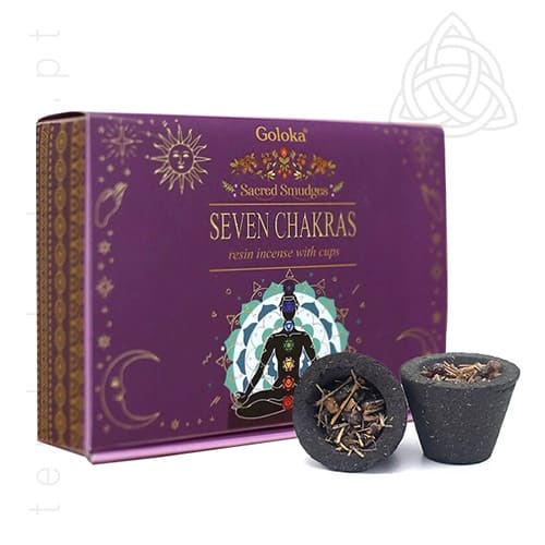 Copos Misticos de Defumacao, Esotericos de Carvao e Resina, Seven Chakras, Sete Chakras, 500px