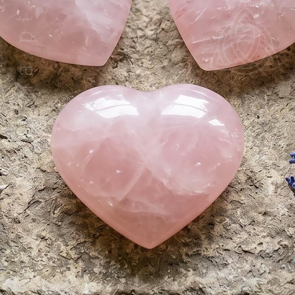 Coracao de Quartzo Rosa 100 150grs V2