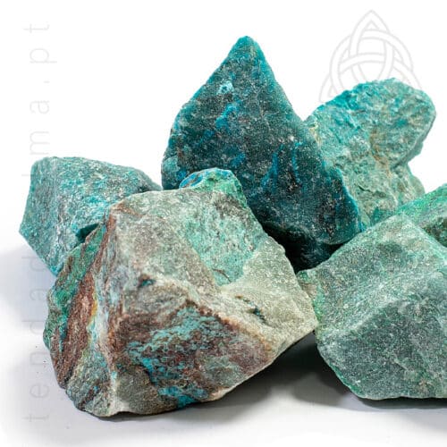 Crisocola pedra em bruto de 3 cm, 600px