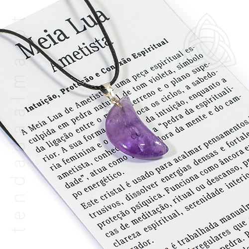 Fio com Meia Lua de Ametista, Brasil, 20/25mm, 500px
