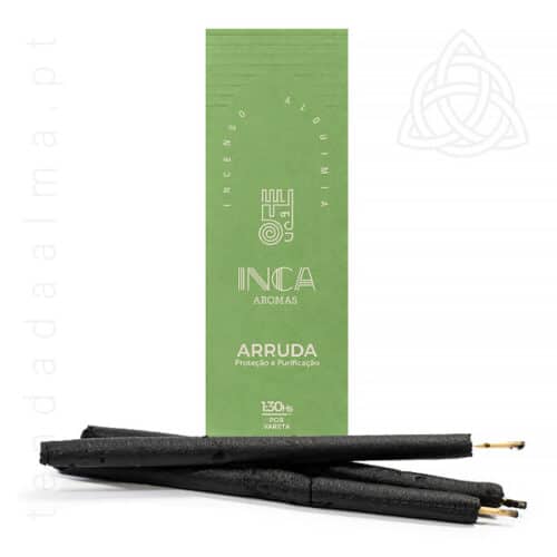 Incenso Inca Linha Alquimia de 4 Varetas, fabrico artesanal no Brasil, Arruda, 600px