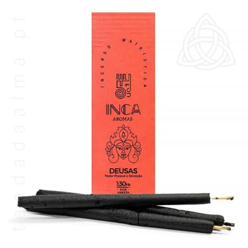 Incenso Inca Linha Alquimia de 4 Varetas, fabrico artesanal no Brasil, Deusas, 600px