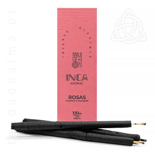 Incenso Inca Linha Alquimia de 4 Varetas, fabrico artesanal no Brasil, Rosas, 600px