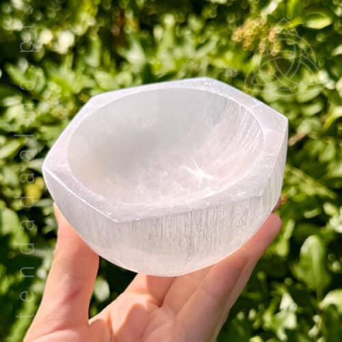 Taça de Selenite Hexagonal 60/70 mm, Marrocos, 600px