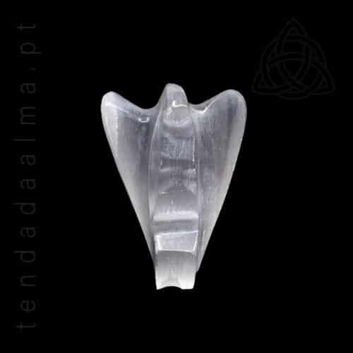 Anjo de Selenite Artesanal, Marrocos, 6 cm, 600px