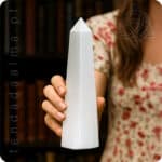 Grande Gerador de Selenite, Origem Marrocos, Quatro Faces, 20 cm, 500px