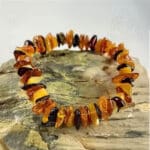 Pulseira de Ambar Misto do Baltico, Tamanho infantil, apresentação chip, 500px