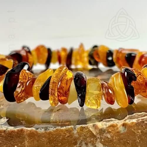 Pulseira de Ambar Misto do Baltico, Tamanho infantil, apresentação chip, 600px