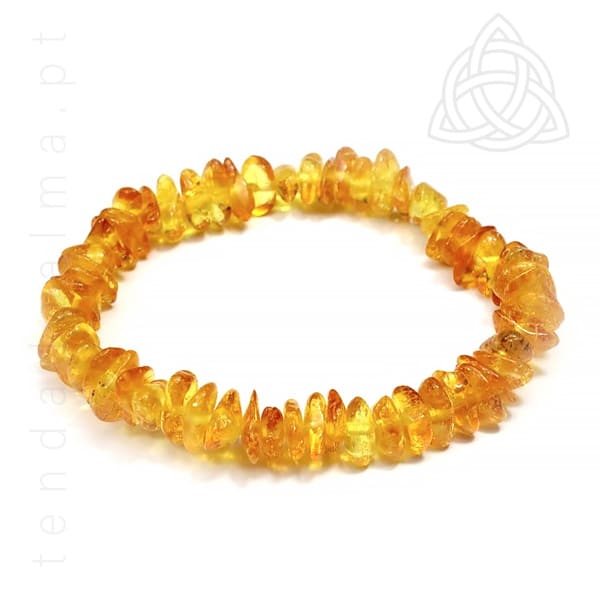 Pulseira de Ambar Mel do Baltico, Chip Infantil, 02-600px