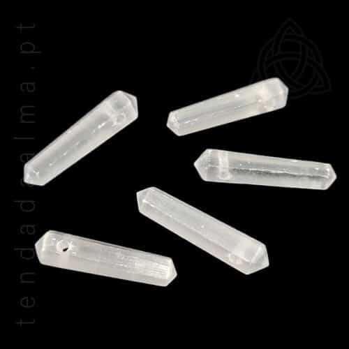 Fio com ponta de selenite biterminada, origem Marrocos, peçcas de 30 a 40 mm, 600px