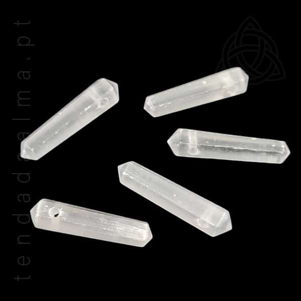 Fio com ponta de selenite biterminada, origem Marrocos, peçcas de 30 a 40 mm, 600px