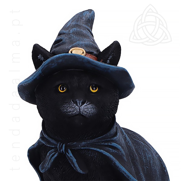 Gatinho Feiticeiro, U6689A24, 18,5 cm de altura, Nemesis Now, Cute Culties, Detail Cabeça, 600px