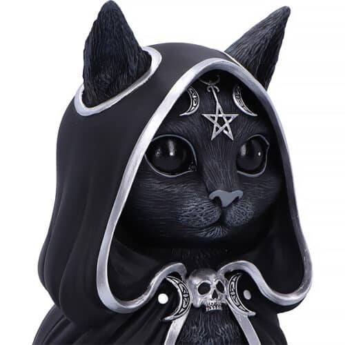 Zefur, Gato de Bruxa, 23cm de altura, Nemesis Now, Cute Culties, Detail 600px