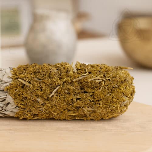 Tocha de Salvia Branca com Arruda, processo artesanal de imersão, DIP, 500px