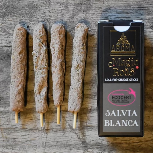 Bastoes Magicos de Salvia Branca, Magic Rods, Incensos Aroma, India, Artesanal, 500px