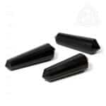 Canalizador biterminado de turmalina negra. peso 20/30 gramas, 500px