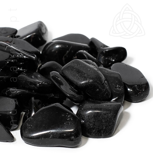 Saquinhos de 50 gramas de turmalina negra rolada, peças de 1 a 3 gramas, 600px