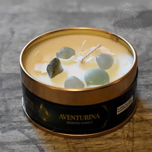 Velas com Minerais, Ervas e Aroma, Aventurina 600px