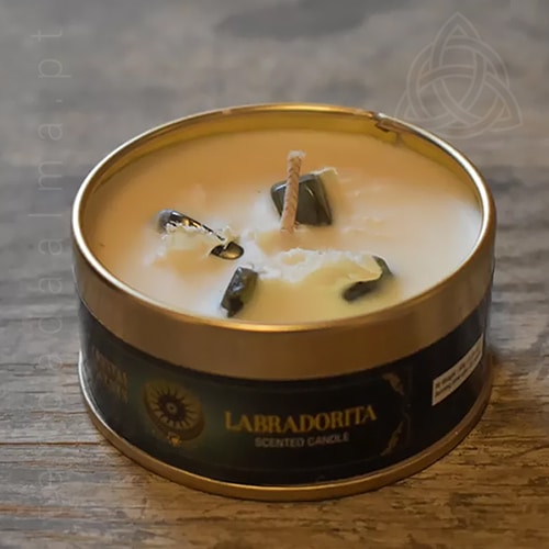 Velas com Minerais, Ervas e Aroma, Labradorite 500px