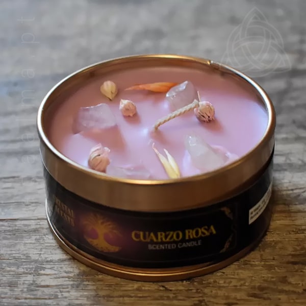 Velas com Minerais, Ervas e Aroma, Quartzo Rosa 600px