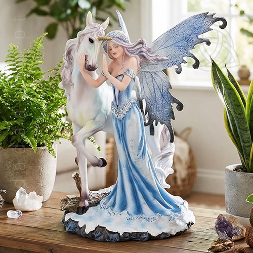 Comfort, Fada do Gelo e Unicornio Branco, com 21,5 cm de altura, NEM3412, 500px