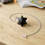 Pendulo com Merkaba de Turmalina Negra, 20mm, 500px