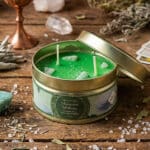 Velas Minerais 7 Sete Ervas e Sal Grosso com Amazonite 500px