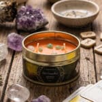 Velas Minerais Abre Caminhos com Aventurina Verde 500px