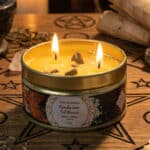 Velas Minerais Canela e Sal Grosso com Pirite 500px